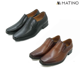 MATINO SHOES รองเท้าหนังชาย รุ่น MC/B 5535M - BLACK/TAN