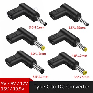 อะแดปเตอร์แปลง USB C PD เป็น DC 5V 9V 12V 15V 19V TypeC เป็นแจ็ค DC สําหรับพัดลม เราเตอร์ แท็บเล็ต