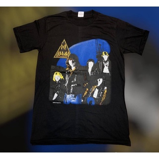 เสื้อวง DEF LEPPARD สไตล์วินเทจ เสื้อยืดผู้ชาย