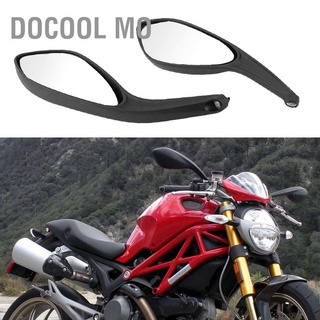 Docool Mo กระจกมองหลังรถจักรยานยนต์ 1 คู่สําหรับ Ducati Monster 696 795 796 1100