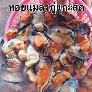 [ลูกค้าใหม่ 1 บาท] หอยแมลงภู่แกะสด หอยแมลงภู่