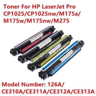 ตลับหมึกเทียบเท่า รุ่น 126A/CE310A/CE311A/CE312A/CE313A ใช้กับ HP LaserJet Pro CP1025/CP1025nw/M175a/M175w/M175nw/M275