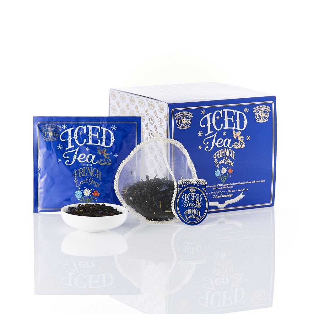 TWG Tea | French Earl Grey | Black Tea | Iced Teabag Box 7 Teabags / ชา ทีดับเบิ้ลยูจี ชาดำ เฟรนช์ เอิร์ล เกรย์