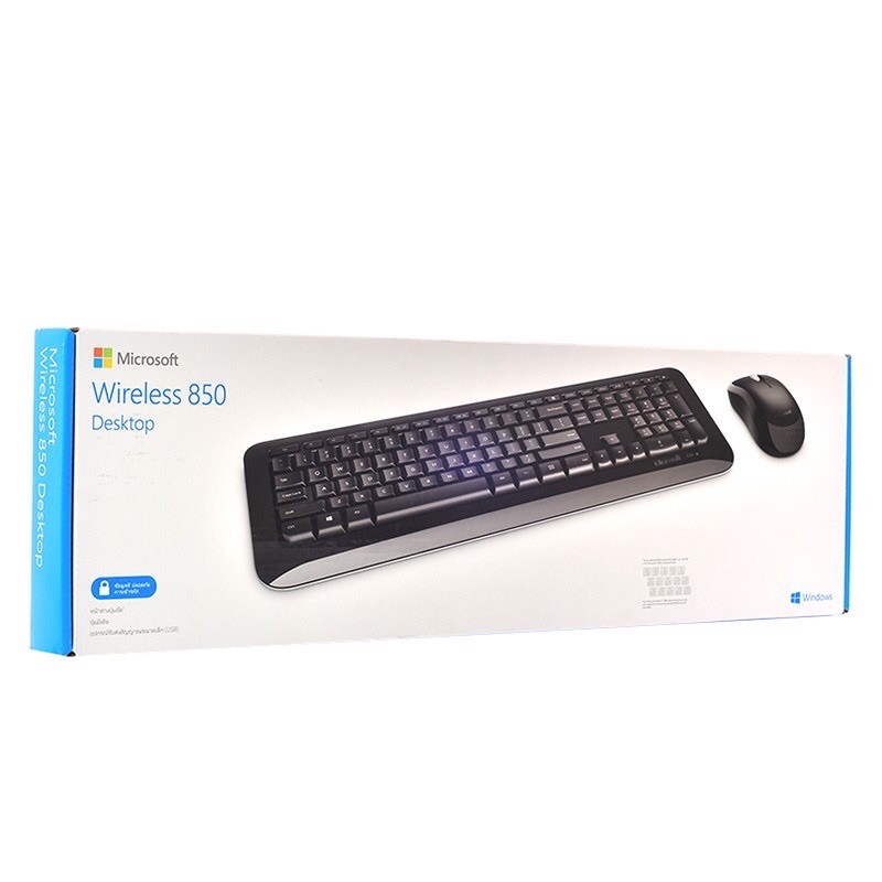 คีย์บอร์ด MICROSOFT WIRELESS DESKTOP 850 WITH AES USB THAI (ไทย - อังกฤษ Keyboard)