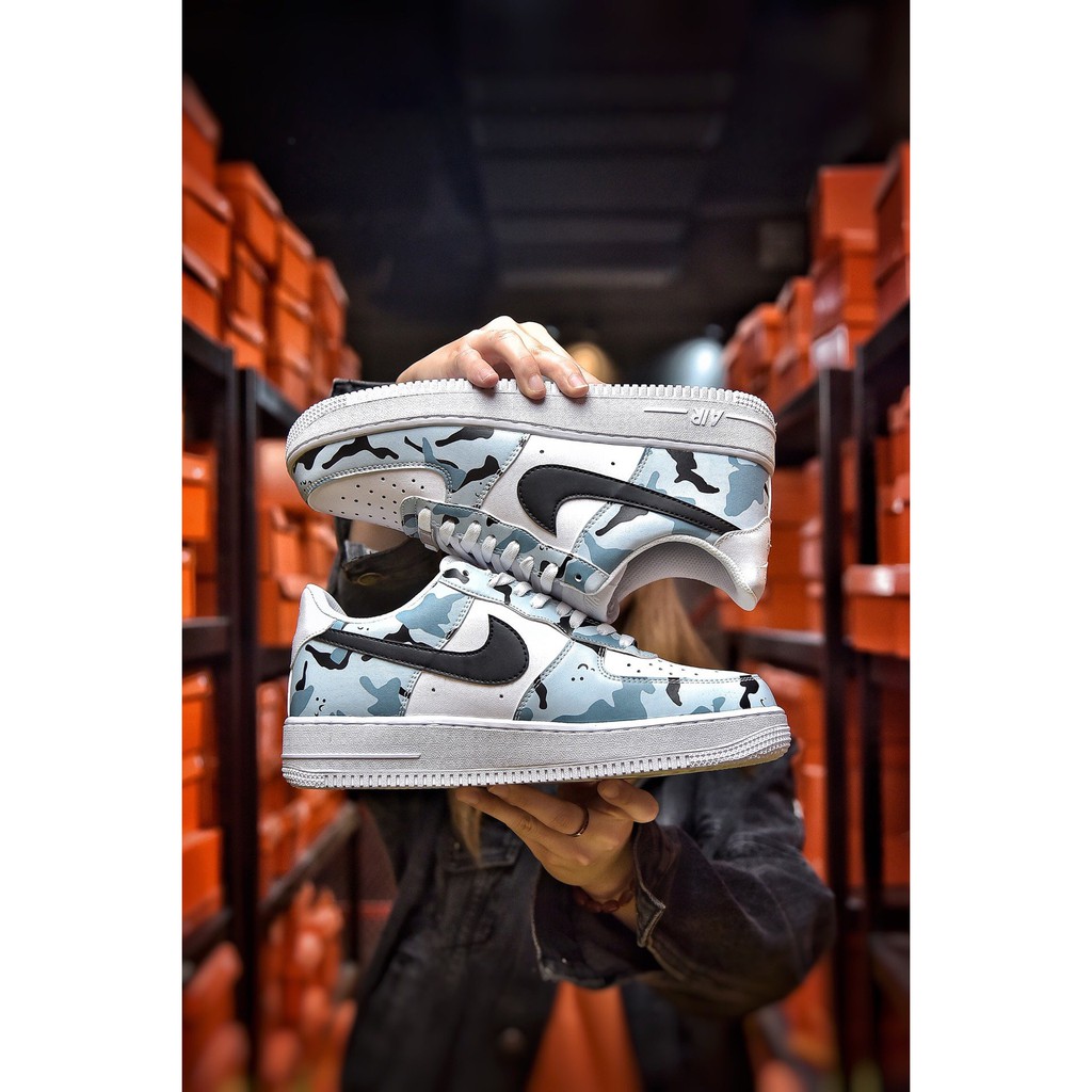 Grey and white camo air force 1 cheap