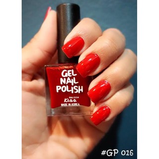 Malisa Kiss ยาทาเล็บ Gel Nail Polishสีแดงสด สีชมพูอ่อน