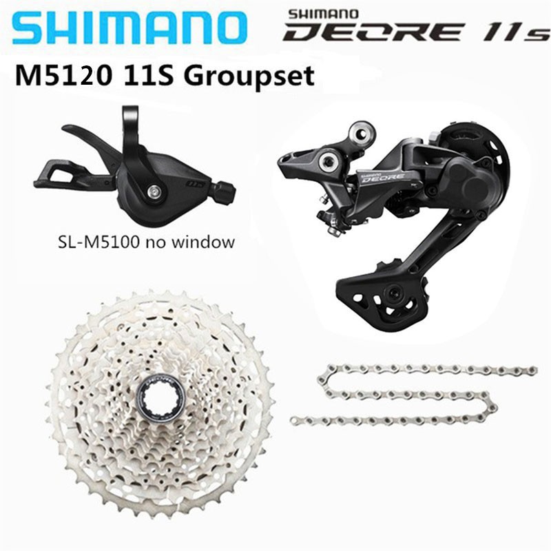 อุปกรณ์เสริมสําหรับรถจักรยานเสือภูเขา Shimano Deore M5100 Groupset 11 Speed Mtb