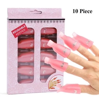 💅🏻ปอกถอดเล็บเจล💅🏻ตัวหนีบน้ำยาล้างเล็บเจล ล้างเล็บเจล ที่หนีบเล็บล้างสีเจล 10 นิ้ว