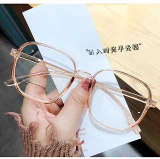 Flash sale Polygonal Glasses Frame Female Trend Big Frame Anti-blue Light Flat Mirror Small Red Book with The Same Paragraph