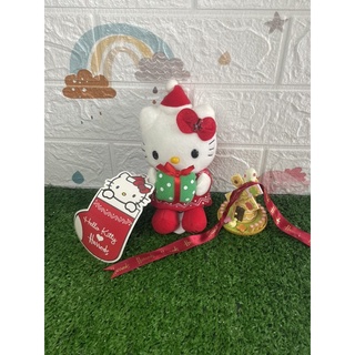 Christmas Hello Kitty Harrods คิตตี้ คริสมาสต์ x Harrods สวยมาก เท้าปัก ป้ายห้อย หายากค่ะ