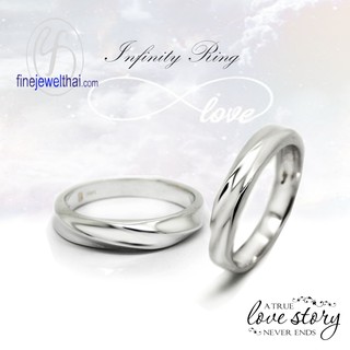 Finejeweltha แหวนคู่-แหวนทองคำขาว-แหวนหมั้น-แหวนแต่งงาน-Couple-silver-wedding-ring - Gift_set95