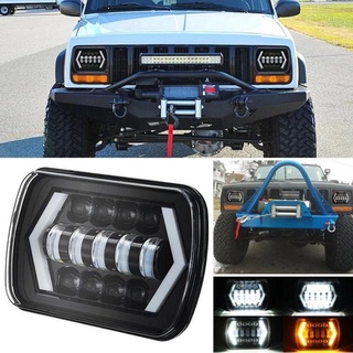 WRANGLER ไฟหน้า Led ทรงสี่เหลี่ยม ขนาด 7 นิ้ว 5×7 ดัดแปลง สําหรับรถยนต์ รถบรรทุก รถมอเตอร์ไซค์ รถแทรกเตอร์ 2 ชิ้น