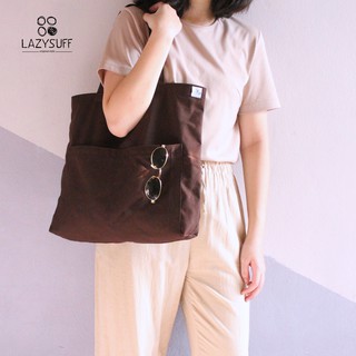 Canvas Bag ( Chocolate ) by Lazysuff