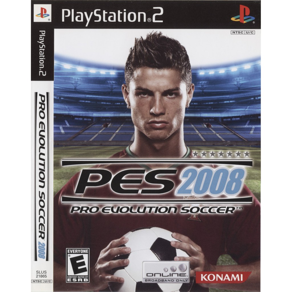 แผ่นเกมส์ PES 2008 PS2 Playstation2 คุณภาพสูง ราคาถูก