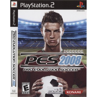 แผ่นเกมส์ PES 2008 PS2 Playstation2 คุณภาพสูง ราคาถูก