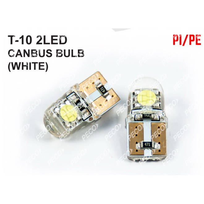 T-10 2 LED CANBUS BULB (สีขาว)