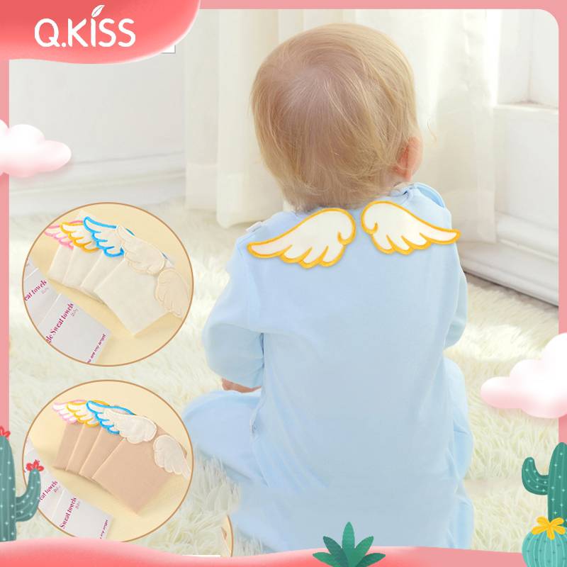 Color cotton children's sweat towel angel wings sweat towel cotton pad towel suction sweat towel