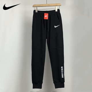 Nike ของแท้ 100% กางเกงวอร์มลําลอง ทรงหลวม สีพื้น ใส่สบาย โอเวอร์ไซซ์ สําหรับผู้ชาย