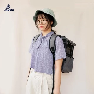 JAYWA กระเป๋าเป้แมว มีตาข่ายระบายอากาศถ่ายเทได้ดี ใบใหญ่ แข็งแรงไม่เสียทรง คนพักคอนโดชอบมาก
