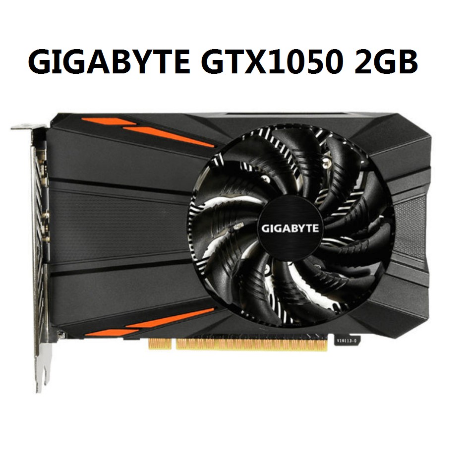 🔥เดสก์ทอป คอมพิวเตอร์  การ์ดจอ GIGABYTE GTX1050 2G มือสอง ถอดชิ้นส่วน พัดลมเดี่ยว