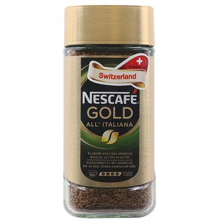 เนสกาแฟโกลด์ออลอิตาเลียนา 200กรัม Nescafé gold all italian 200 g.