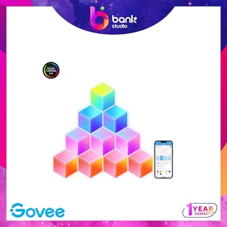 (ประกัน 1ปี) ไฟติดผนัง Govee Glide Hexa Pro LED Light Panels 3D Lighting Effects - 10ชิ้น