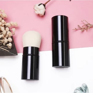 Kabuki Brush แปรงพกพา ปัดแป้ง/ปัดแก้ม มีปลอกฝาปิด แปรงคาบูกิ