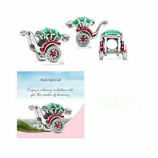 Pandora silver charm รถซานต้า