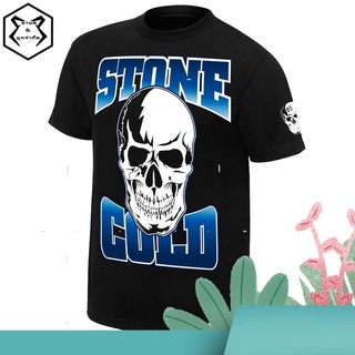 Wwe Authentic Wear Stone Cold Steve Austin Stomping Mudholes Authentic Tee 100% Cotton MenS Tshirt zu0v