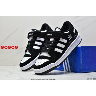 Adidas Clover Originals Forum 84 Low Black White รองเท้าผ้าใบลําลอง สําหรับผู้ชาย ผู้หญิง เหมาะกับการวิ่ง 7H