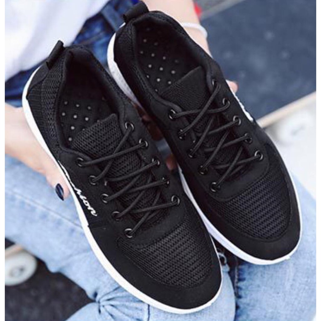 Addision  รองเท้าผ้าใบแฟชั่น รองเท้าผ้าใบผู้หญิง เสริมส้น No.A075
