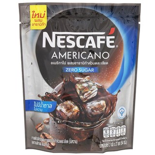 Nescafe Americano without sugar, instant coffee mixed with roasted Arabica coffee 2 grams, pack of 27 sachets