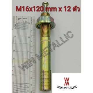 พุกตะปู MR เบอร์ M16x120 mm แพ็คกล่อง จำนวน 12 ตัว