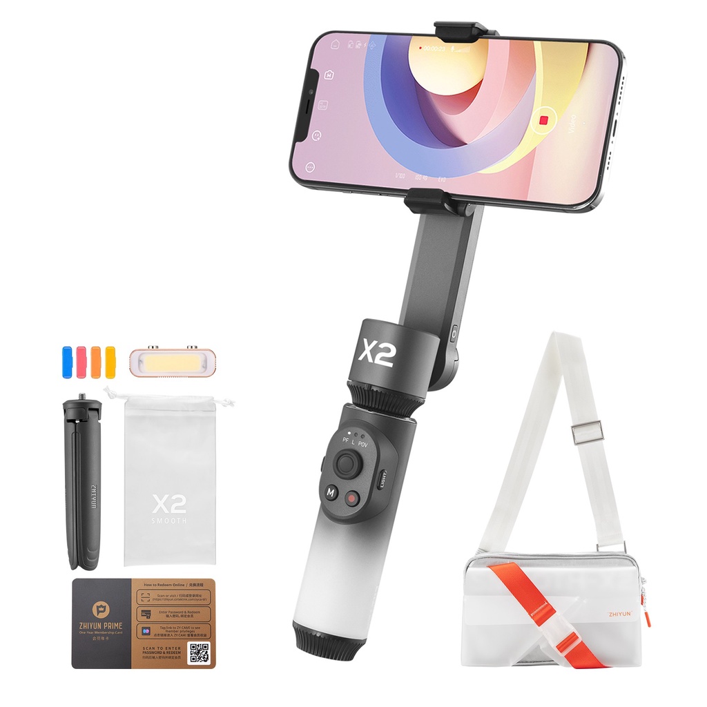 Zhiyun Smooth X X2 2-Axis Phone Stabilizer Handheld Gimbal for iPhone 13 12 11 Xs Max X 8 Plus 7 Hua