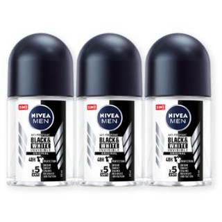 ดีกว่านี้ไม่มีอีกแล้ว NIVEA DEO BLACK&amp;WHITE ROLLON FOR MEN นีเวีย ดีโอ แบล็ค&amp;ไวท์ โรลออน อินวิซิเบิ้ล ฟอร์เมน  (สินค้ามี