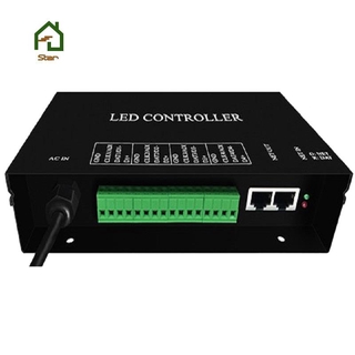 H802Ra 4 พอร์ต (4096 พิกเซล) เสาอากาศควบคุม Dmx Artnet Controller Ws2801 Ws2811 Artnet Madrix พิกเซลควบคุมไฟ Led