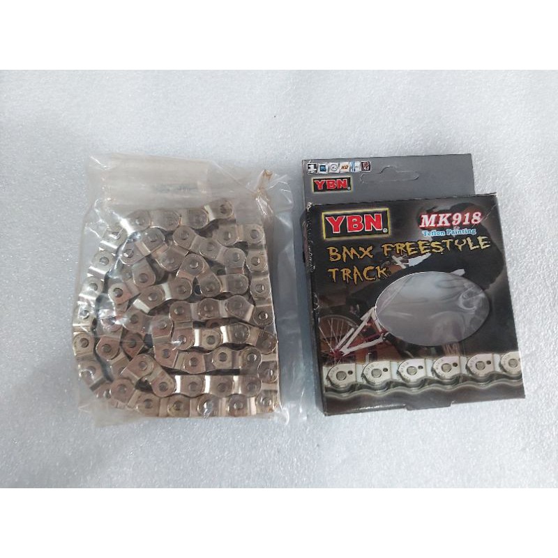 YBN SINGLE HALF LINK CHAIN MK918 CHROM BMX FIXIE