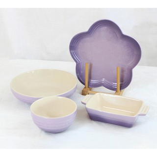 Cool Color Purple Series Plate Bowl Coffee Cup Stew Cup Set Creative Art