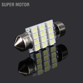 หลอดไฟ Led สีขาว 31 มม. 12 Smd De3175 สําหรับติดตกแต่งภายในรถยนต์