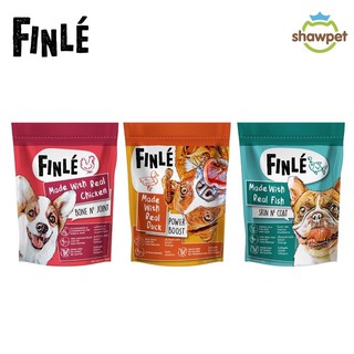 Finle ขนมสุนัข เนื้อสัตว์อบแห้งสูตร Grain Free ผสมวิตามิน  ขนาด 150-200กรัม