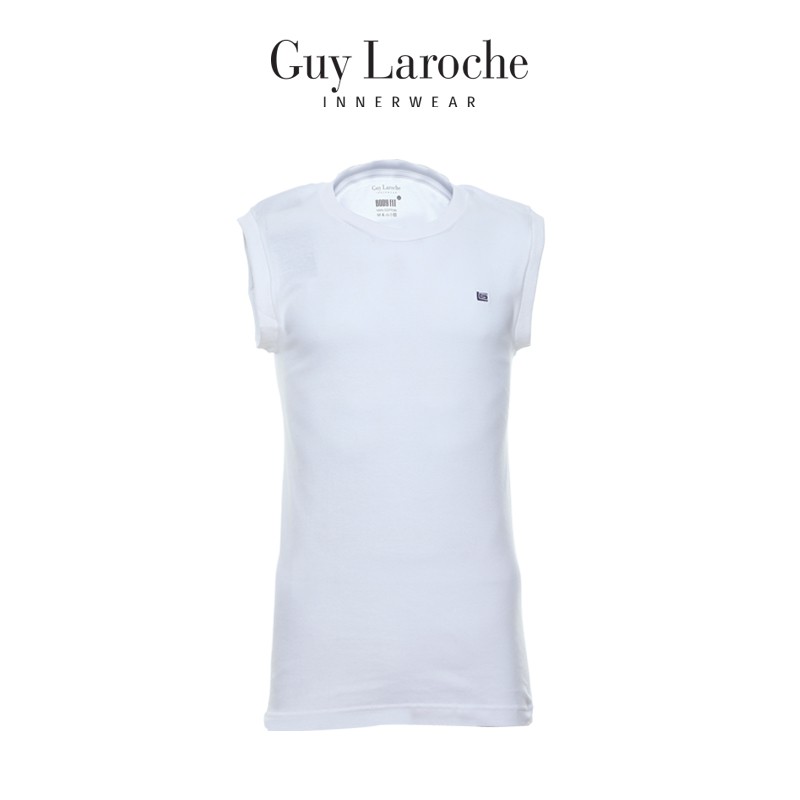 Guy Laroche เสื้อแขนกุดคอกลมสีขาว USA Cotton 100%  รุ่น (JVR2423R8)