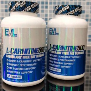 Evlution Nutrition​ L-carnitine500(120cap/ราคา/1กป.)