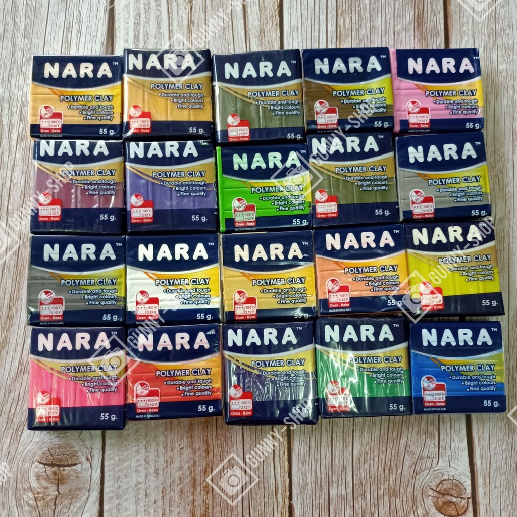 ดินปั้น ดินโพลิเมอร์ NARA Polymer Clay ขนาด 55 กรัม #55กรัมชุด2
