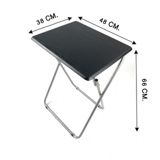 โต๊ะไม้พับได้ สีดำ #PT-010 (BC-2)