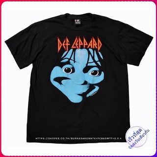 เสื้อยืดวงdefleppard หน้าเด็ก ป้ายGIANT ฟอกเฟดเก่า