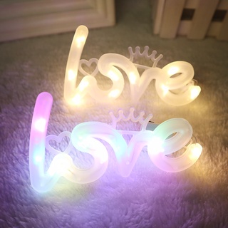 โคมไฟ Led นีออนรูปทรง Love ขนาดเล็กสําหรับตกแต่ง