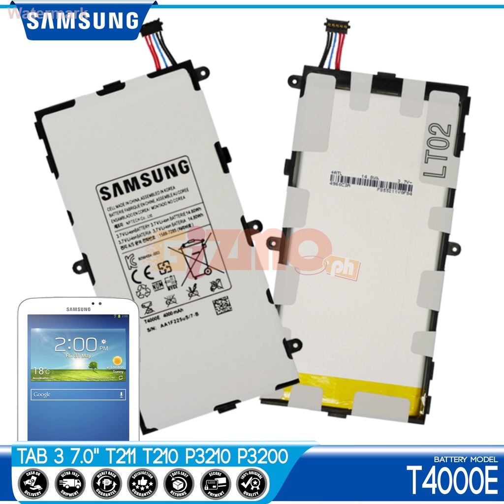 แบตเตอรี่ Samsung Galaxy Tab 3 7.0 T210 / T211 / T215 รุ่น T4000E Battery