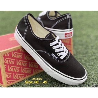 Vans รองเท้าผ้าใบผูกเชือกพร้อมกล่อง