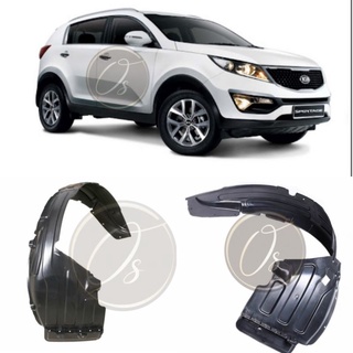 Kia sportage SL 2011-2015 บังโคลนรถยนต์ สําหรับ Dugong Fender Cover Fender Liner Daun Pisang Splash Guard 2012 2013 2014 2015