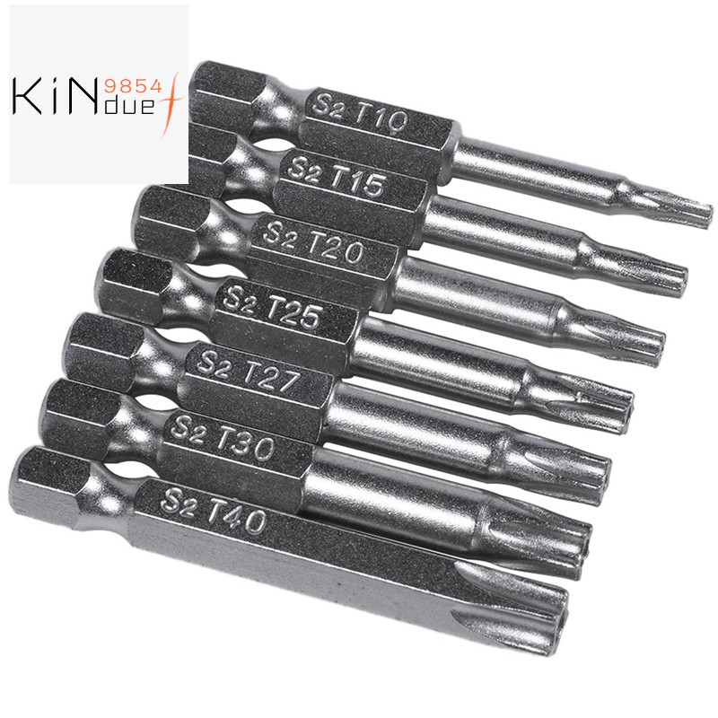 BITS ชุดเครื่องมือไขควงแม่เหล็ก 1 / 4 นิ้ว Hex Shank Hand ดาวห้าแฉก 7 ชิ้น